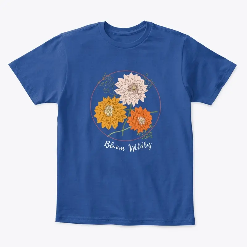 Bloom wildly floral quote shirt