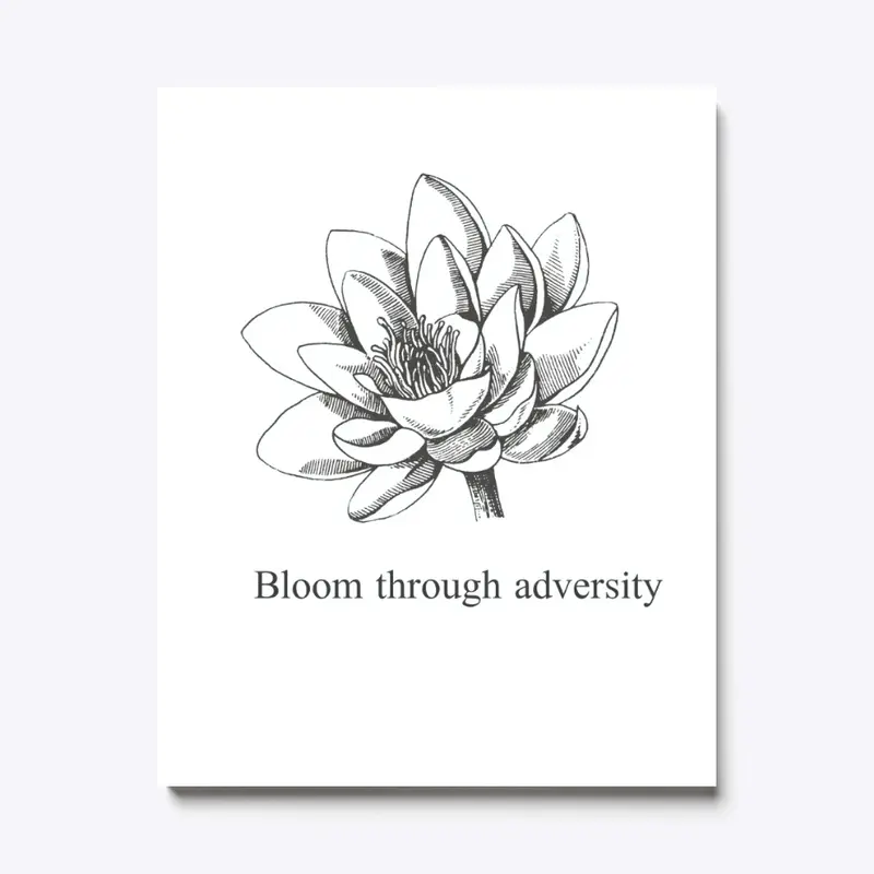 Lotus flowers bloom through adversity