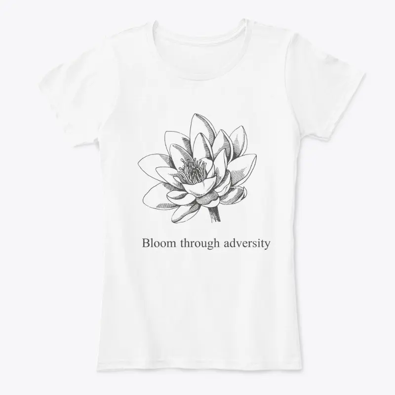 Lotus flowers bloom through adversity